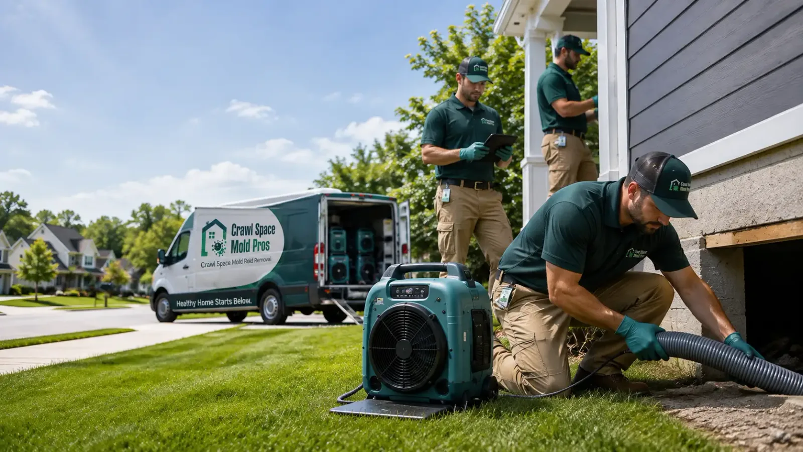 Crawl Space Mold Removal in Glennie, MI
